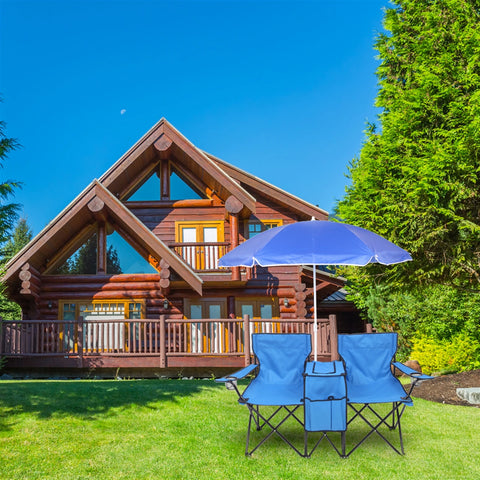 Portable Outdoor 2-Seat Folding Chair