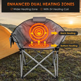 Heated Camping Chair, Oversized