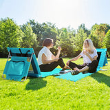 1PC Foldable Beach Lounger, Mat