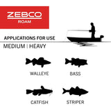 Roam Baitcast Reel and Fishing Rod Combo 6Foot 6Inch