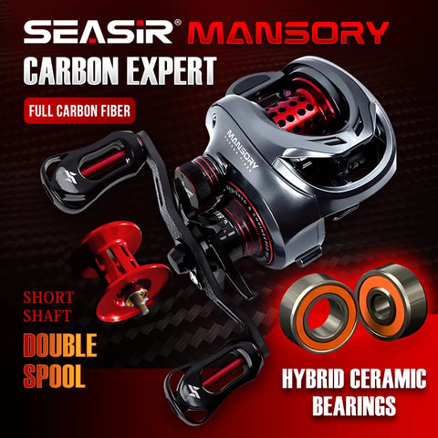 Seasir Mansory Baitcasting Fishing Reel 146g