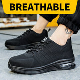 Mens Mesh Steel Toe Work Shoes