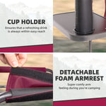 Tisetrail Director Camping Chair with Cooler Bag