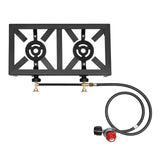 Portable Double Burner Outdoor Gas Stove