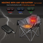 Heated Camping Chair, Oversized