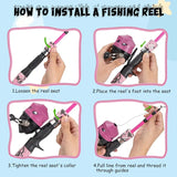 Telescopic Fishing Rod and Reel Combo Set
