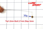 LureSport 4pcs 43cm Solid carbon rod blank