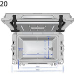 Camo 20 Quart Ice Chest Heavy Duty High Performance Roto-Molded Commercial Grade Insulated Cooler