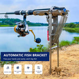 35*17cm Stainless Steel Fishing Rod Stand