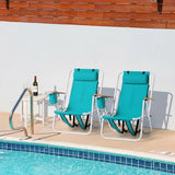 Folding Beach Chair Set of 2 for Adults