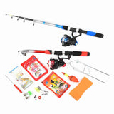 fishing rod reel combo with carry case