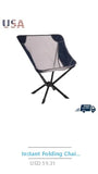 High Back Hard Arm Camping Chair