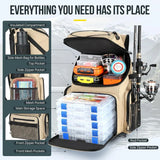 Cooler Fishing Backpack with Rod Holders