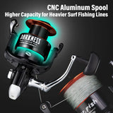 Surf rod and reel combination
