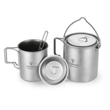 TOMSHOO 3PCS Titanium Pot